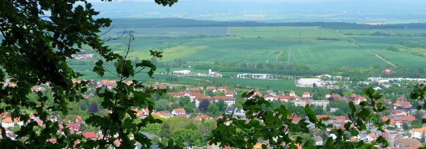 Vogelbergblick auf Bleicherode